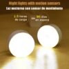Lámpara LED inteligente con Sensor de cuerpo humano, iluminación de emergencia automática, carga USB, succión magnética inalámbrica, luz nocturna 1