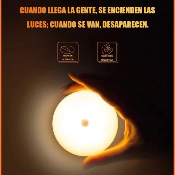 Lámpara LED inteligente con Sensor de cuerpo humano, iluminación de emergencia automática, carga USB, succión magnética inalámbrica, luz nocturna 1