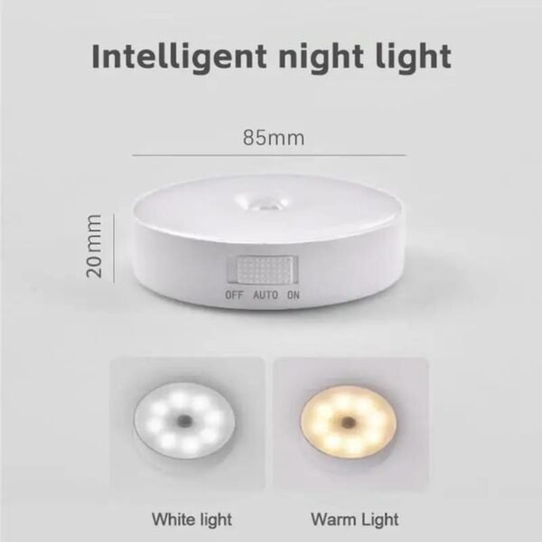 Lámpara LED inteligente con Sensor de cuerpo humano, iluminación de emergencia automática, carga USB, succión magnética inalámbrica, luz nocturna 1