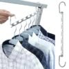 Optimiza el espacio de tu armario con la Percha de Metal con Gancho Mágico. Su diseño multifuncional con 6 agujeros te permite colgar varias prendas en una sola percha, manteniendo la ropa organizada y sin arrugas. 🔹Características destacadas: ✅ Ahorro de espacio: Su diseño vertical maximiza el espacio en el armario. ✅ 6 agujeros para colgar ropa: Ideal para camisas, pantalones, bufandas y más. ✅ Material resistente: Fabricada en acero inoxidable duradero y resistente al óxido. ✅ Diseño versátil: Se puede usar de forma horizontal o vertical según la necesidad. 📌Especificaciones: 📏 Tamaño: 37 cm 🛠 Material: Acero inoxidable / Hierro 📦 Contenido del paquete: ✔ 1 x Percha de acero inoxidable 💡Estas perchas de metal multifuncionales son perfectas para organizar tu ropa y aprovechar al máximo cada rincón de tu armario.