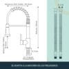Extensor de grifo inoxidable