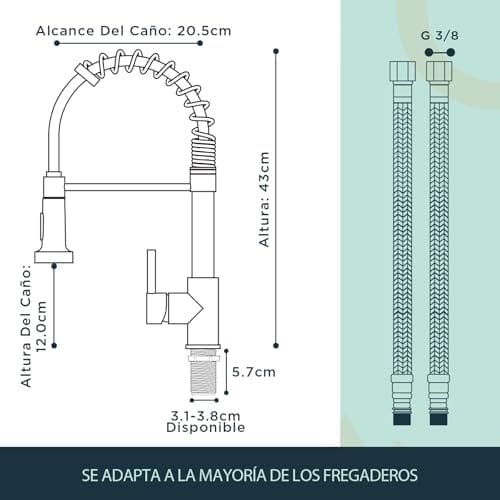 Extensor de grifo inoxidable